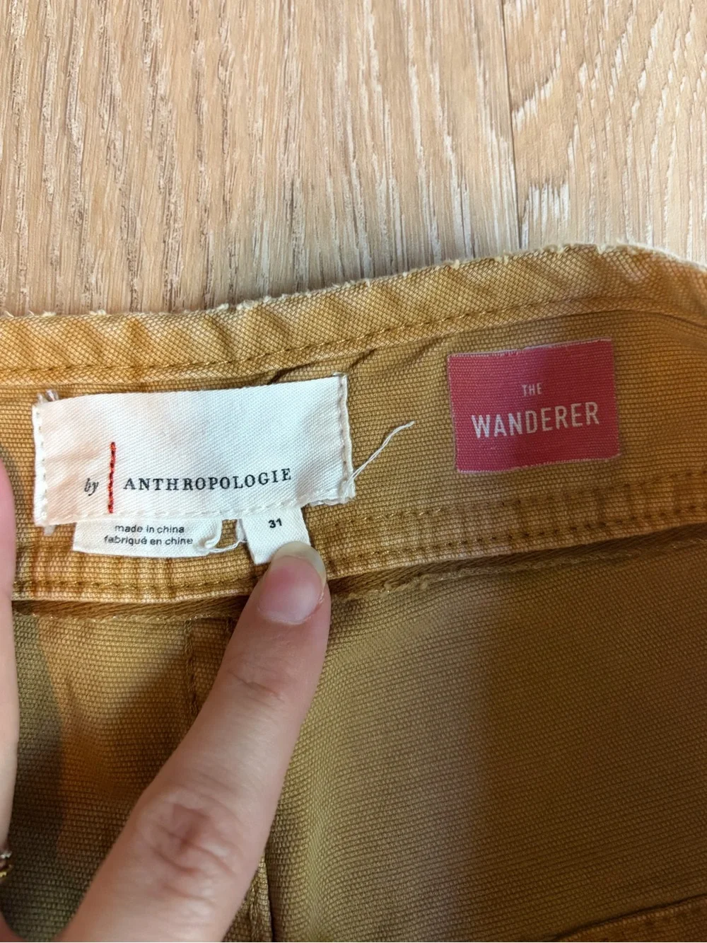 Anthropologie The Wanderer Tan Cargo Pants